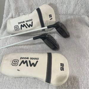 MOON WOOD MW8 Set 21 & 25° Fairway Metal RH Graphite Shaft 75g Regular Flex